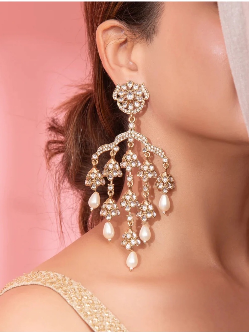 BLOSSOM BOX JEWELRY IVORY NOOR CHANDELIERS